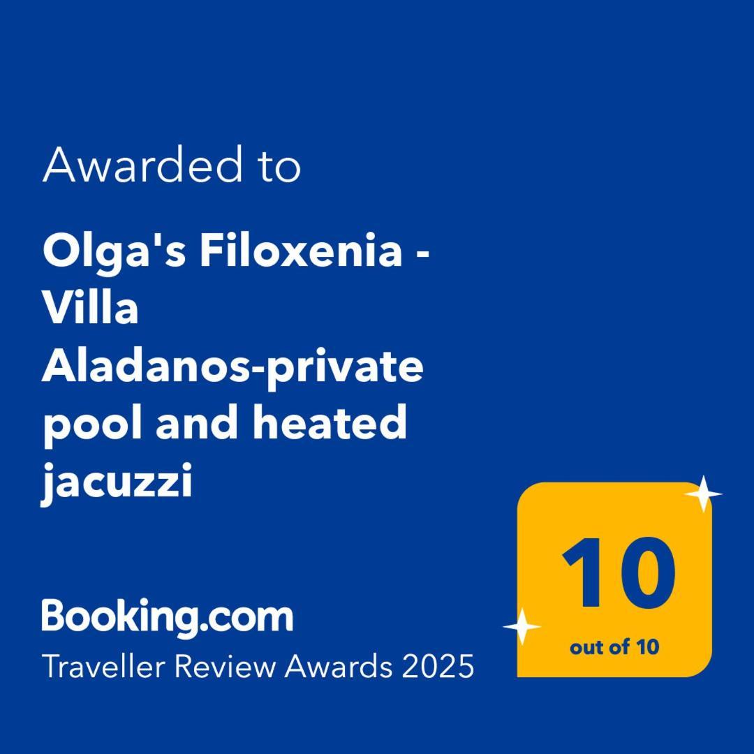 Olga'S Filoxenia - Villa Aladanos-Private Pool And Heated Jacuzzi Makhairoi Exterior photo